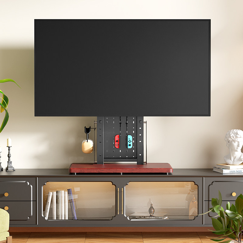 电视机底座洞洞板收纳支架免打孔台式增高底座通用适合32-75英寸