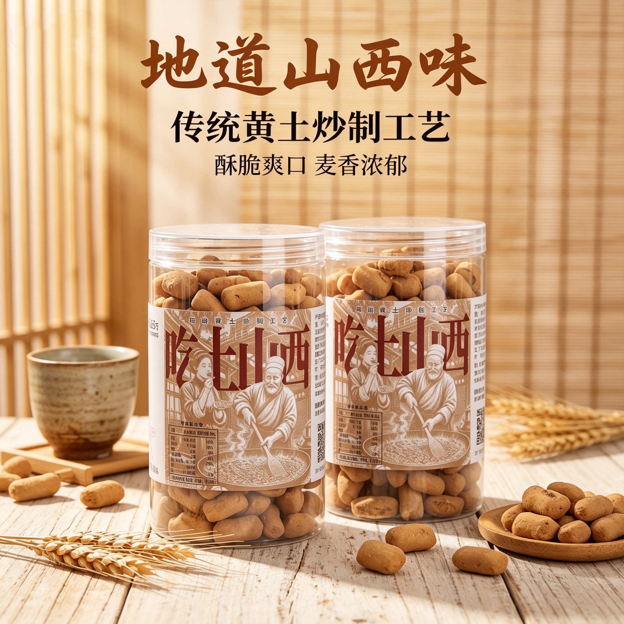 山西手工土炒琪小米炒指香酥耐嚼