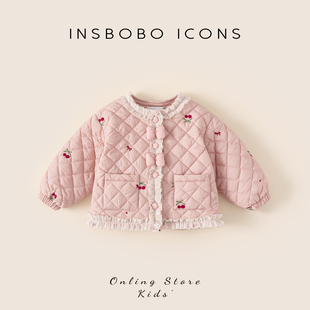 女童冬装棉服女宝宝2025冬季新款外套儿童冬装棉袄加厚衣服棉衣潮