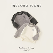 INSbobo男童毛衣女童针织衫 春秋毛线衣宝宝衣服 儿童上衣2026新款