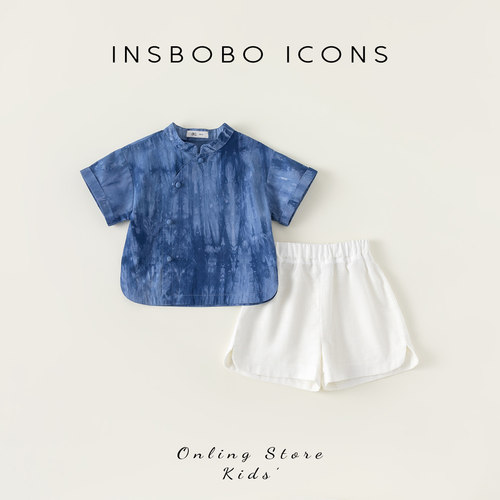 INSbobo男童套装夏装新款儿童装