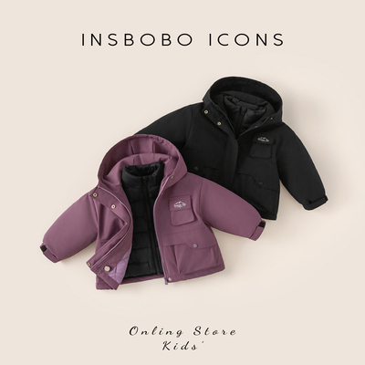 INSbobo儿童三合一羽绒服保暖冬