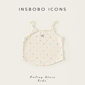 薄款 INSbobo女童背心夏薄款 女宝t恤儿童吊带夏日宝宝上衣洋气童装