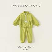 儿童冲锋衣男童春秋两件套宝宝春装 新款 2026春季 INSbobo女童套装