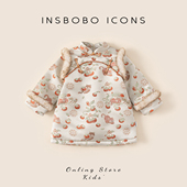 INSbobo汉服女童2025冬季 加厚儿童周岁礼服旗袍洋气宝宝秋冬唐装