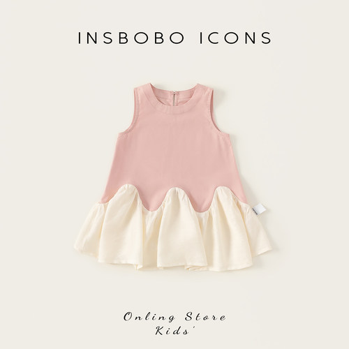 女童连衣裙夏儿童多巴胺小洋裙