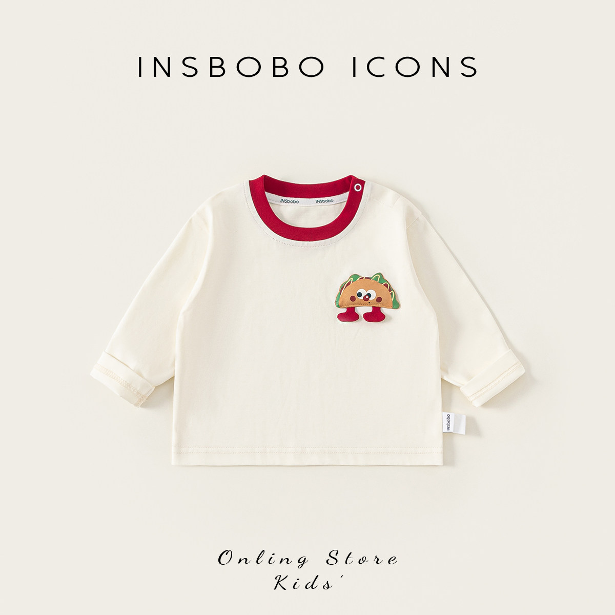 INSDbobo儿童卡通立体装饰T恤图片