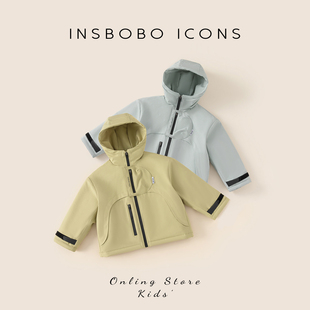 INSbobo儿童外套冬装棉服冲锋衣女童冬季防风夹棉男童外出童装潮