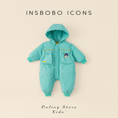 INSbobo羽绒服连体衣休闲爬服