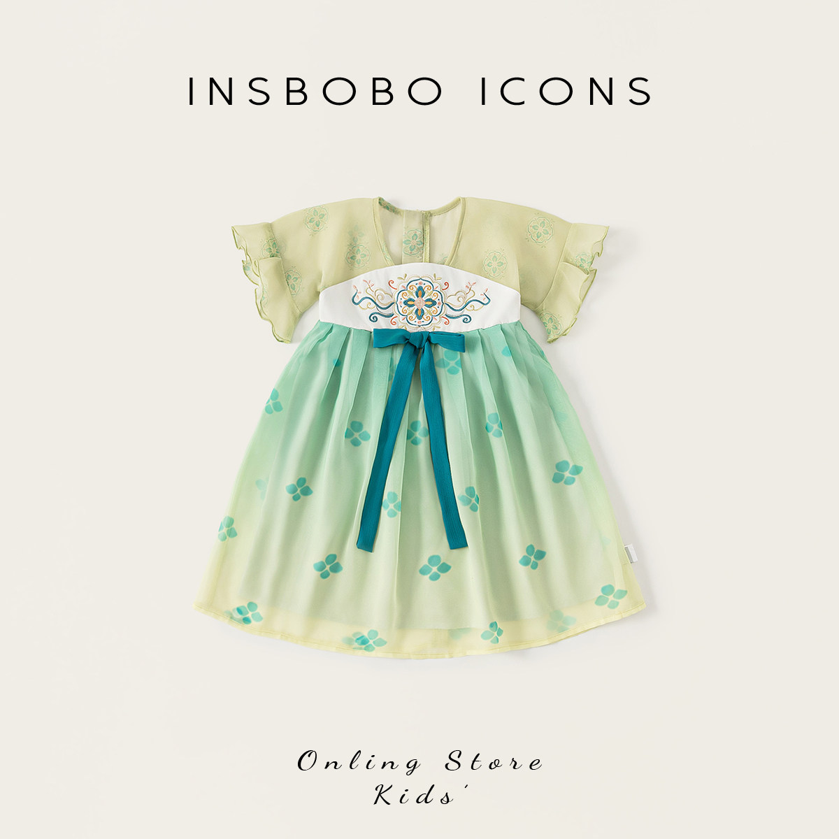 INSbobo女童汉服2026夏季女孩巨好看新中式裙子新款儿童洋
