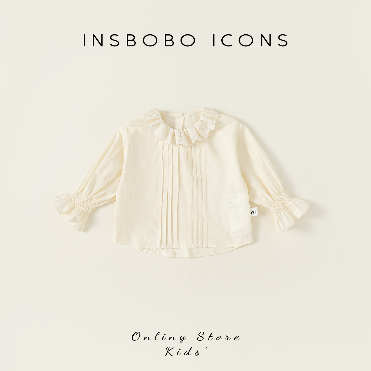 INSbobo娃娃领衬衫女童衬衣