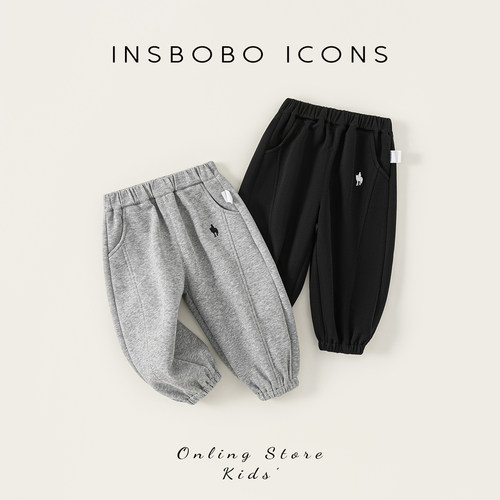 INSbobo儿童运动裤春秋宝宝长裤