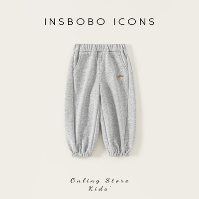 INSbobo儿童立体装饰休闲束脚裤