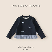 7A抗菌 INSbobo女童长袖 儿童打底衫 加绒秋冬装 t恤2025冬季 新款