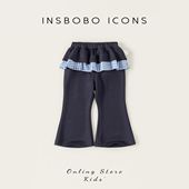 子2026春季 新款 女宝洋气喇叭裤 INSbobo女童裤 儿童春秋时髦长裤 潮