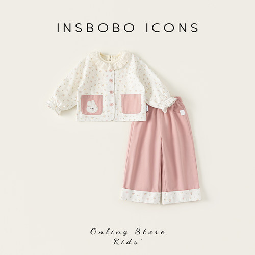 INSbobo2026秋季洋气女童套装潮