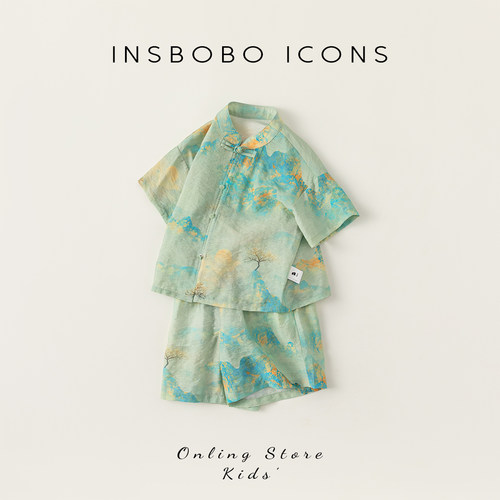 INSbobo儿童套装2026夏装新款潮
