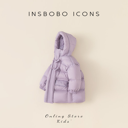 女童羽绒服杜邦三防羽绒外套冬