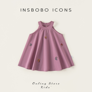 INSbobo女童裙子2026夏季新款儿童连衣裙宝宝洋气衣服小女孩童装