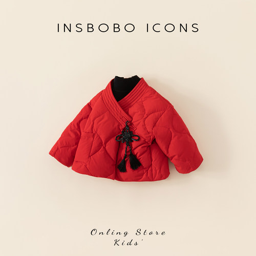 儿童羽绒服男童羽绒外套周岁衣服