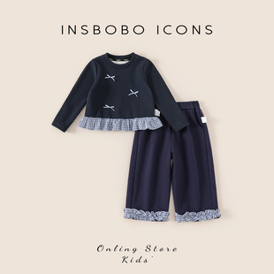 INSbobo女童套装2025新款儿童冬装衣服宝宝秋冬童装潮【7A抗菌】