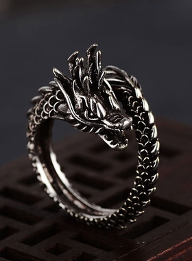 男士钛钢戒指霸气黑色男生指环单身戒嘻哈个性食指戒子