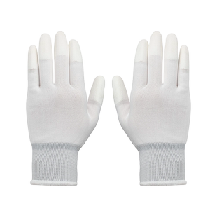 来安之PU涂指手套防滑耐磨手套工作手套电子车间无尘车间劳保手套