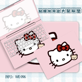 可爱小猫笔记本电脑贴膜用于惠普星14华为D15荣耀pro16寸外壳膜戴尔13.3战神Z7华硕飞行堡垒15.6寸保护膜