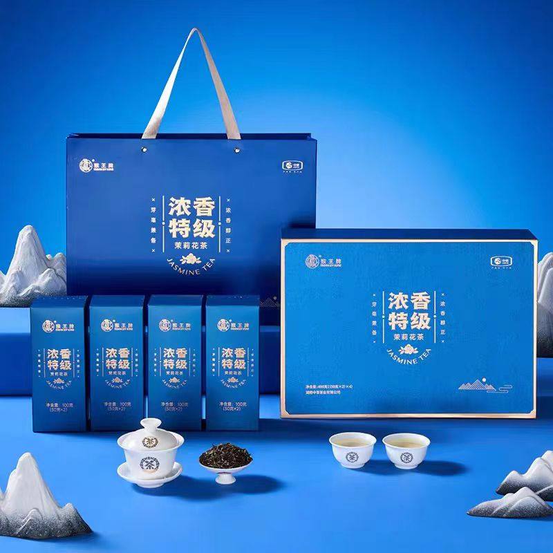 猴王2024年新茶茉莉浓香特级400g中茶礼盒装茉莉花茶耐泡持久茶叶,茶,茉莉花茶,淘宝优惠券,粉丝福利购,淘宝优惠卷