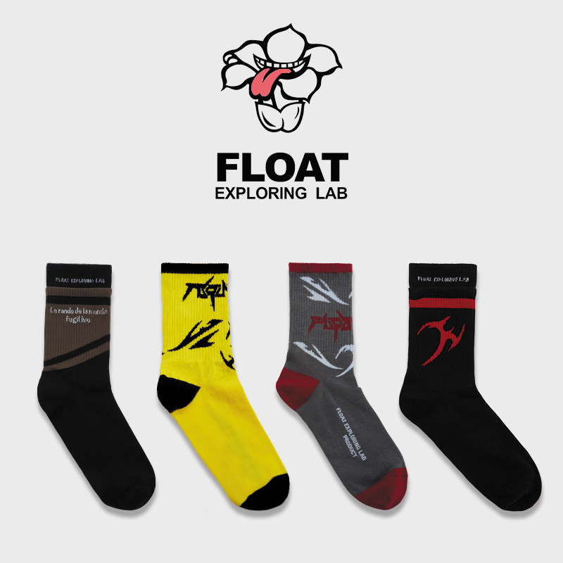 长袜float时装个性中筒
