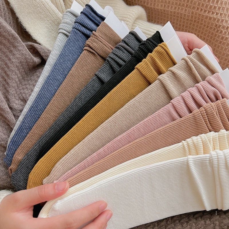 袜子女潮网红款堆堆袜棉袜子女秋冬条纹袜子透气袜棉堆堆袜一袜两