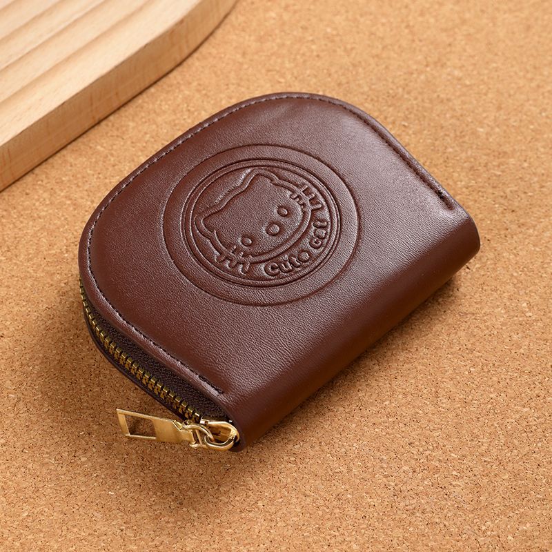 钱包女学生高颜值ins风卡通猫咪卡包新款复古百搭钱包女款简约证