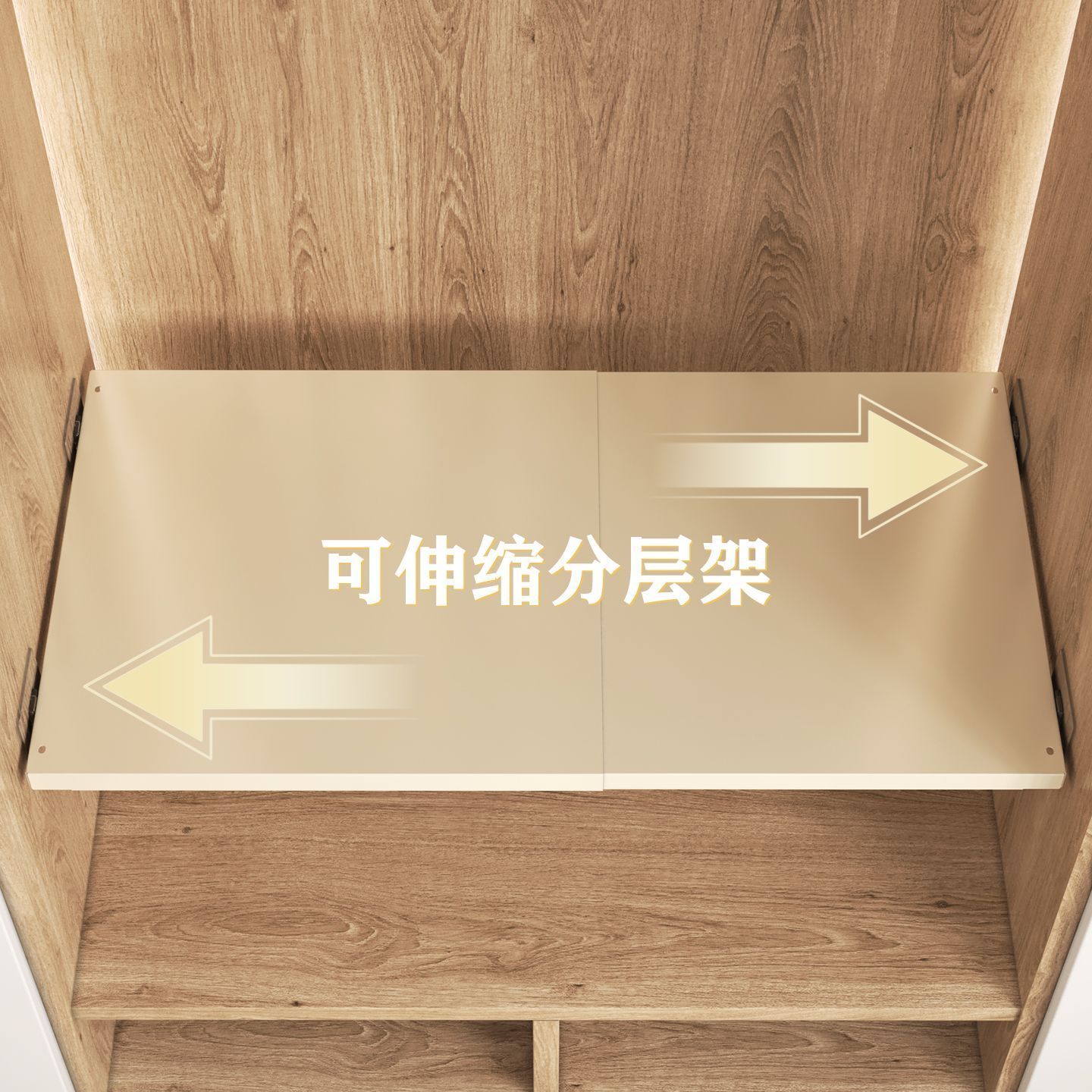 柜内分层鞋架可伸缩隔板图片