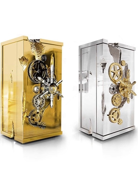 葡萄牙Bocadolobo不锈钢保险柜高端设计师防盗柜家用轻奢储物柜子