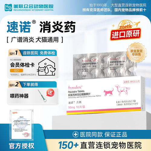 速诺阿莫西林克拉维酸钾片消炎药