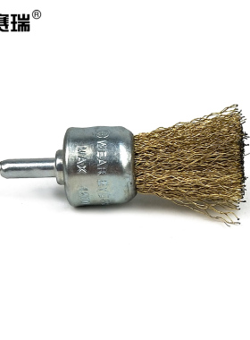 安赛瑞 笔形钢丝刷（10个装）笔型打磨头钢丝轮6×20mm 420016 BJ