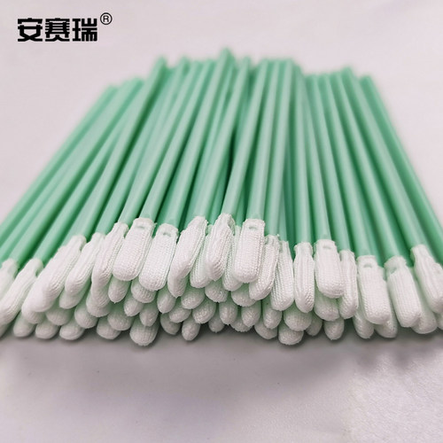 安赛瑞 超细小扁头棉棒 头部细聚酯 轴部聚丙烯 100支/包  711741