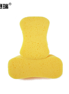 安赛瑞 海绵块 大号车用海绵（5个装）22×12×6cm  黄色27070 BJ