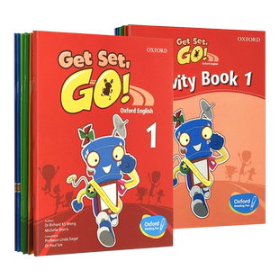 get set go 牛津幼儿英语教材 Oxford Get Set Go 1 2 3 4 5 6级别原版进口2-7岁幼儿英语启蒙教材英式发音幼儿园教师互动游戏教材