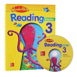 WonderSkills Reading starter 3 预备级 麦克劳希尔分级阅读训练教材 小学英语教材加州阅读技能书 少儿英语课外辅导培训机构教材