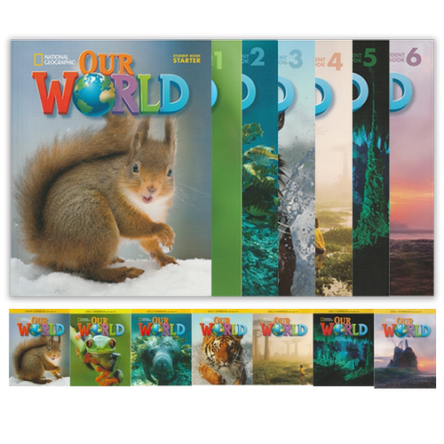 原版进口Our World 1 2 3 4 5 6级ourworld教材美国国家地理英语教材 6-12岁少儿英语教材 ourworld儿童英语自然百科知识英语课程