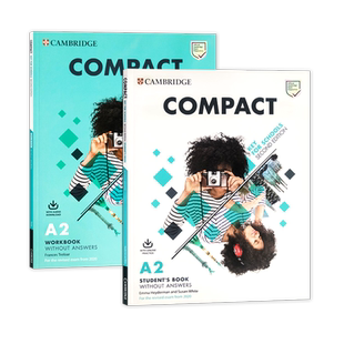 compact ket 剑桥KET/PET/FCE考试备考教材 剑桥Compact Key for Schools A2/B1/B2学生套装第二版青少版2020考纲主课本含在线账号