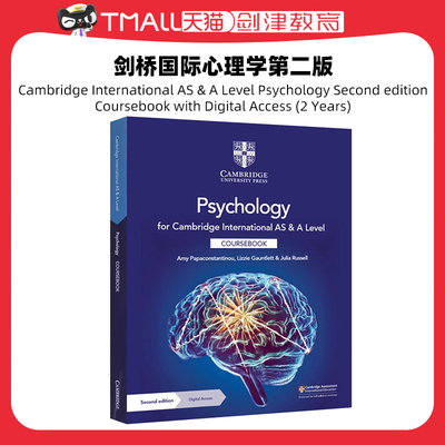 Cambridge International AS & A Level Psychology Second edition Coursebook with Digital Access (2 Years) [9781009152488]