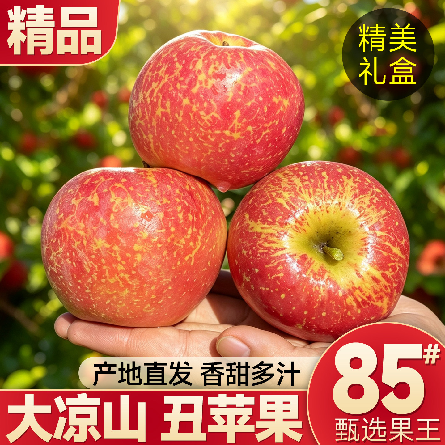现摘现发正宗大凉山丑苹果冰糖心