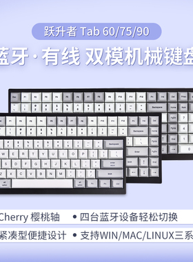 沃特概尔Tab60/75 /90colemak布局蓝牙双模游戏办公机械键盘