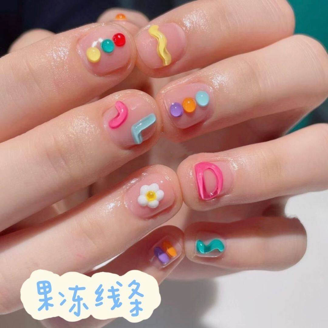女童指甲贴无毒可撕ins可