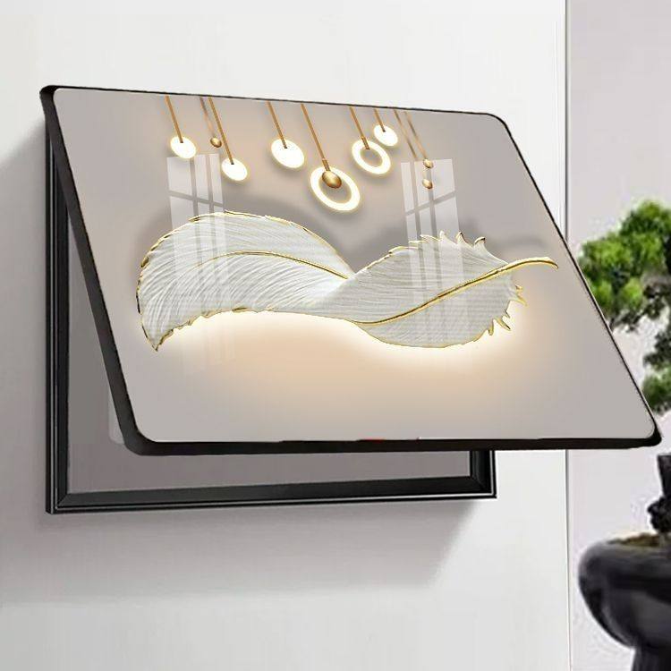 电表箱用挂画电表箱装饰画简约新款配电箱遮挡电闸客厅现代打孔挂,家居饰品,电表箱装饰画,淘宝优惠券,粉丝福利购,淘宝优惠卷