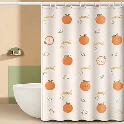 浴室隔断挡水帘套装免打