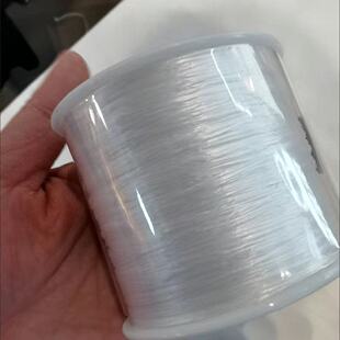 串手链的弹力绳进口扁形穿珠弹力线金标500米大卷串珠线耐磨扁丝