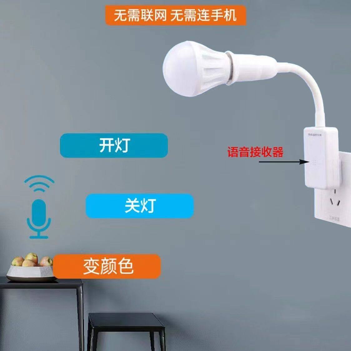 带插头一体灯电线开灯关
